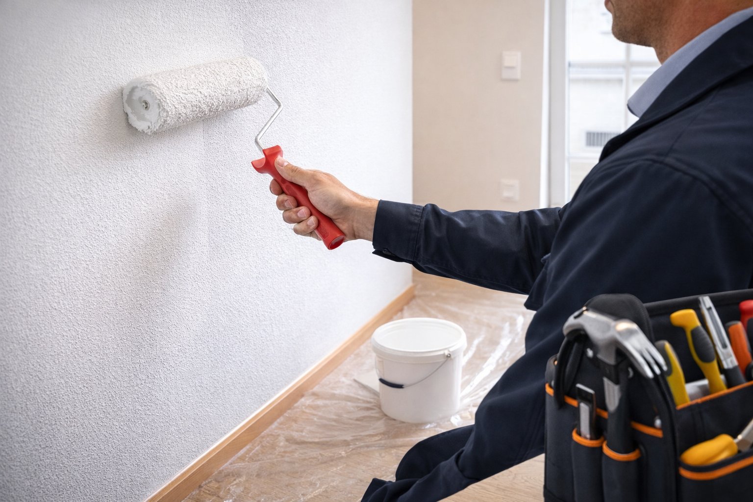 Reparaturen – Malerarbeiten in einer Wohnung